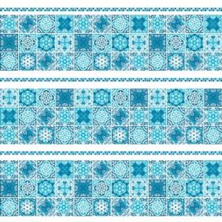 Tenda Doccia Cementine Vinile L 240, H 200 Cm Indaco Vinile 430005983