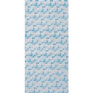 Tenda Doccia Vinile Mosaico Azzurro L 180 H 200 Cm 430003383