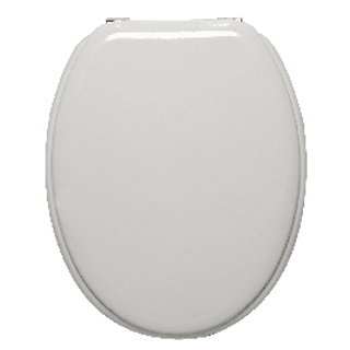 Sedile Wc Pop Ovale Bianco Lucido Cerniera In Acciaio 430007083