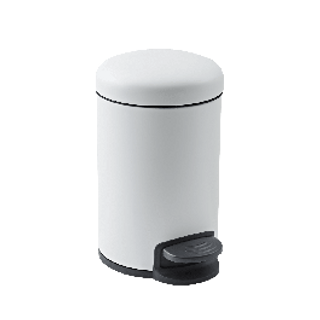 Pattumiera Metallo Bianca 3lt Con Pedale 430007207