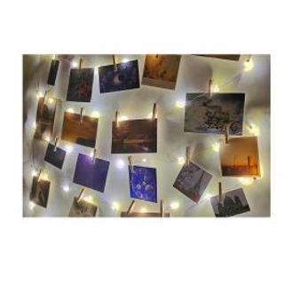 Mollette Portafoto Con Luce Led 6mt 480009937