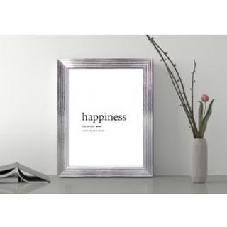 Cornice Rigata Bianco E Argento 21x29,7 Cm 480010723