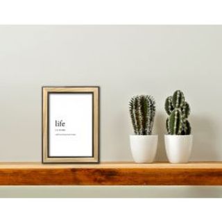 Cornice Legno Naturale E Nero 10x15 Cm 480010715