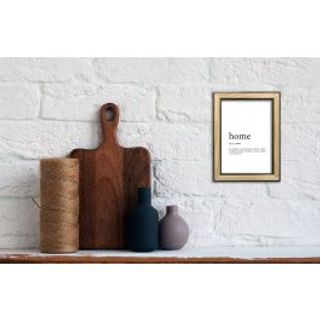 Cornice Legno Naturale E Nero 13x18 Cm 480010716