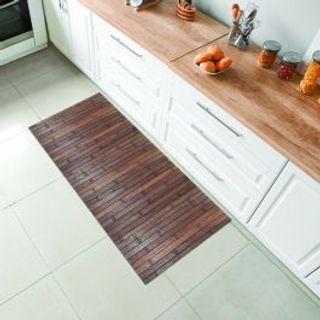 Tappetino Bamboo Open 50x110 Chocolate Con Fondo Antiscivolo 480007745