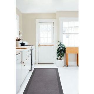 Tappetino Unito Grigio Scuro 60x200cm Cotone 480010239