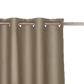 Tenda Alycia Blackout Tortora 140x280 Cm Con Occhielli 480000007