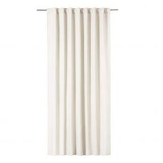 Tenda Polycotton Pharrel Coprente Bianco 140x280 Cm Fettuccia E Passante Nascosto 480009550