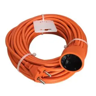 Prolunga Da Giardino 20 Mt Spina E Presa Schuko Arancione 420005185