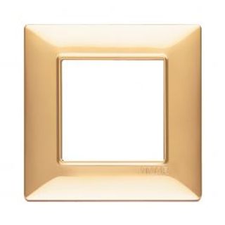 Placca Plana 2 Posti Oro Lucido 420100398