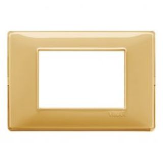 Placca Plana Reflex 3 Posti Ambra 420100409