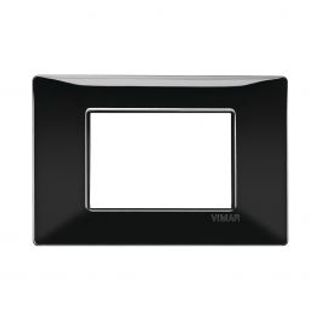 Placca Plana 3 Posti Nero 420100401