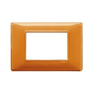 Placca Plana Reflex 3 Posti Arancio 420100414