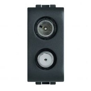 Presa Tv-sat -ll - Dir. Demix 1m Nero 420003123