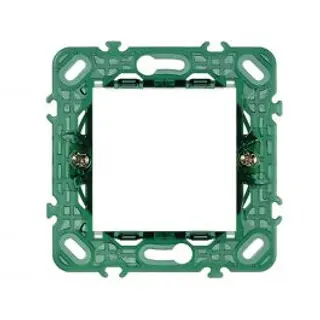 Supporto Per Placca Plana Scatole Rotonde 2 Posti Verde 420100392