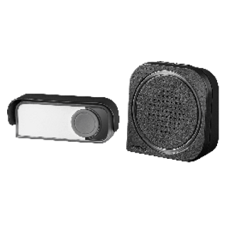 Kit Campanello Senza Fili Luminoso A Batteria 7 Suonerie Nero Evology 420001436