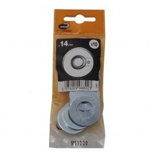 10 Rondella Piatta Stretta Acciaio Zinca 410120832