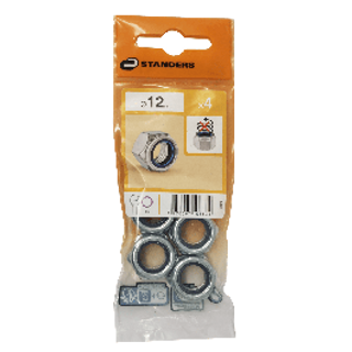 Dado Autobloccante In Acciaio 12 Mm, 4 Pezzi 410120806