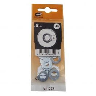 20 Rondella Piatta Stretta Acciaio Zinca 410120752