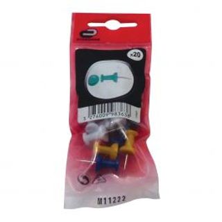 20 Puntina Plastica Colori Assortiti 410120628