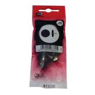 55 Puntine Piatte Acciaio Plastificato N 410120486