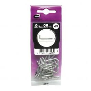 20 Cancano A Vite Acciaio Zincato2.5x25 410120930