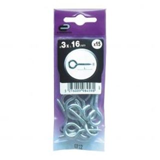 15 Occhiolo A Vite Acciaio Zincato 3x16 410120932