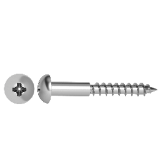 Viti Inox Per Legno Testa Tonda Pz 5x30m M 12 Pezzi 410006023