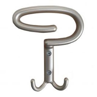 Gancio Appendiabito In Zama Nichel Satinato, L9,6xh13,4 Cm 410006823