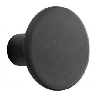 Gancio Appendiabito In Poliresina Rotondo Nero D5 Cm 410006870