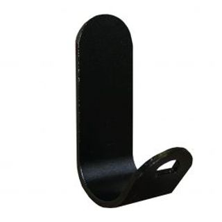 Gancio Appendiabito In Alluminio Nero Opaco, L3xh8xp4 Cm 410006835