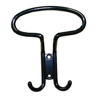 Gancio Appendiabito In Zama Nero Verniciato, H12,5x10,5 Cm 410006853