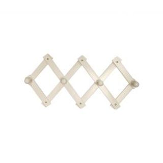 Appendiabito Estensibile 4 Posti Laccato Bianco, H35xl65 Cm 410006848