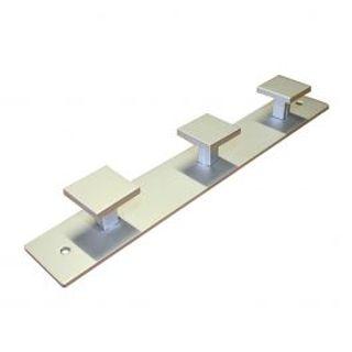 Appendiabito In Acciaio Inox Con 3 Ganci, L26xh3 Cm 410006833