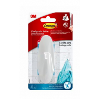 Gancio Adesivo Ovale Bianco Per Bagno Command Grande 2,3 Kg 410007419