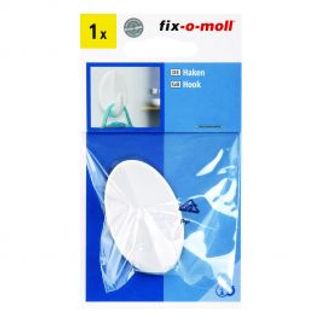 Gancio Adesivo Bianco Ovale Grande 410007382