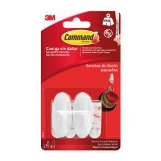 2 Ganci Adesivi Bianchi Command Piccoli 410007402
