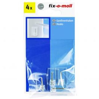 4 Ganci Adesivi Trasparenti Piccoli 410007384