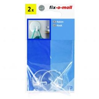 2 Ganci Adesivi Trasparenti 34mm 410007373