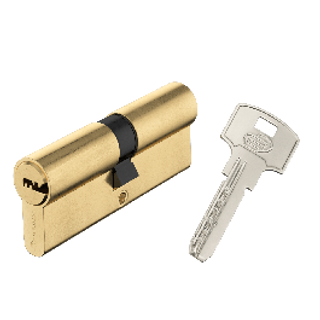 Cilindro In Ottone Standers 40+40mm, Chiave/chiave, 4 Chiavi In Acciaio Nichelato 410006361