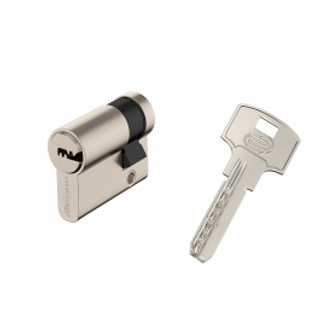 Cilindro In Ottone Nichelato Standers 30+10mm, Chiave/chiave, 4 Chiavi In Acciaio Nichelat 410006359