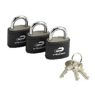 Lucchetto Uso Interno Arco Corto 35mm. Ghisa, 3 Pezzi 410000404