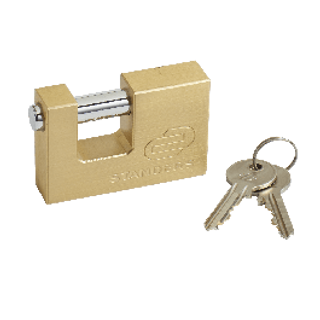 Lucchetto Rettangolare Arco Da 75mm. Ottone 410000423