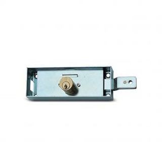 Serratura Laterale Sinistra Cilindro Tondo Catenaccio Curvo In Acciaio Zincato 410210155