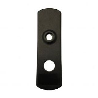 Placca Per Serrature Basculanti Cilindro Tondo In Plastica Nera 410002977