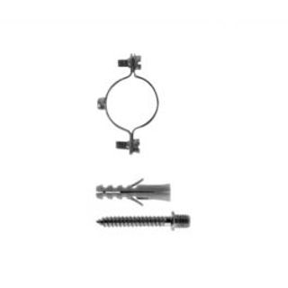 Collari In Acciao Per Tubi Diam 26 Mm Con Viti E Tasselli Diam 6mm , 4 Pezzi 430684032