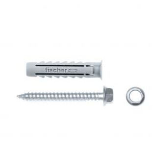 Tasselli Fischer Sx Diam 10 X 50 Mm Con Vite, 4 Pezzi 410136173