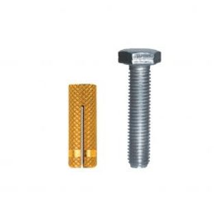 Tassello Ottone Con Viti, Diam 8mm, 4 Pezzi 410000187