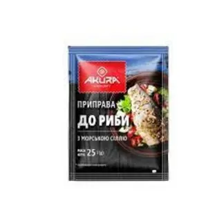 Приправа До Риби З Морською Сіллю 25г Akura 1шт (11768)