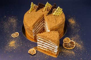 Торт "медовий З Лимонним Курдом" (1,1кг)